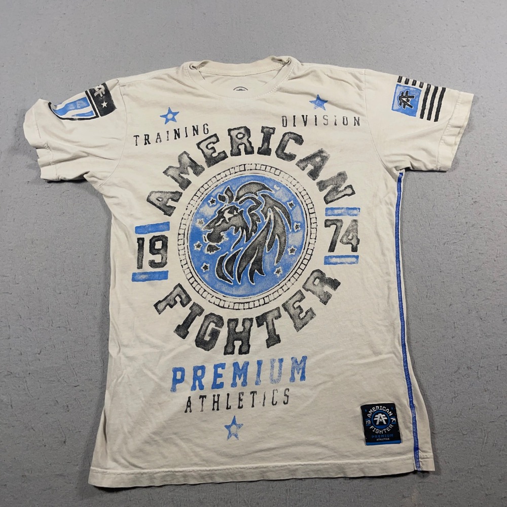 American Fighter Training Division Shirt Men‎ Small Premium Athletics Distressed